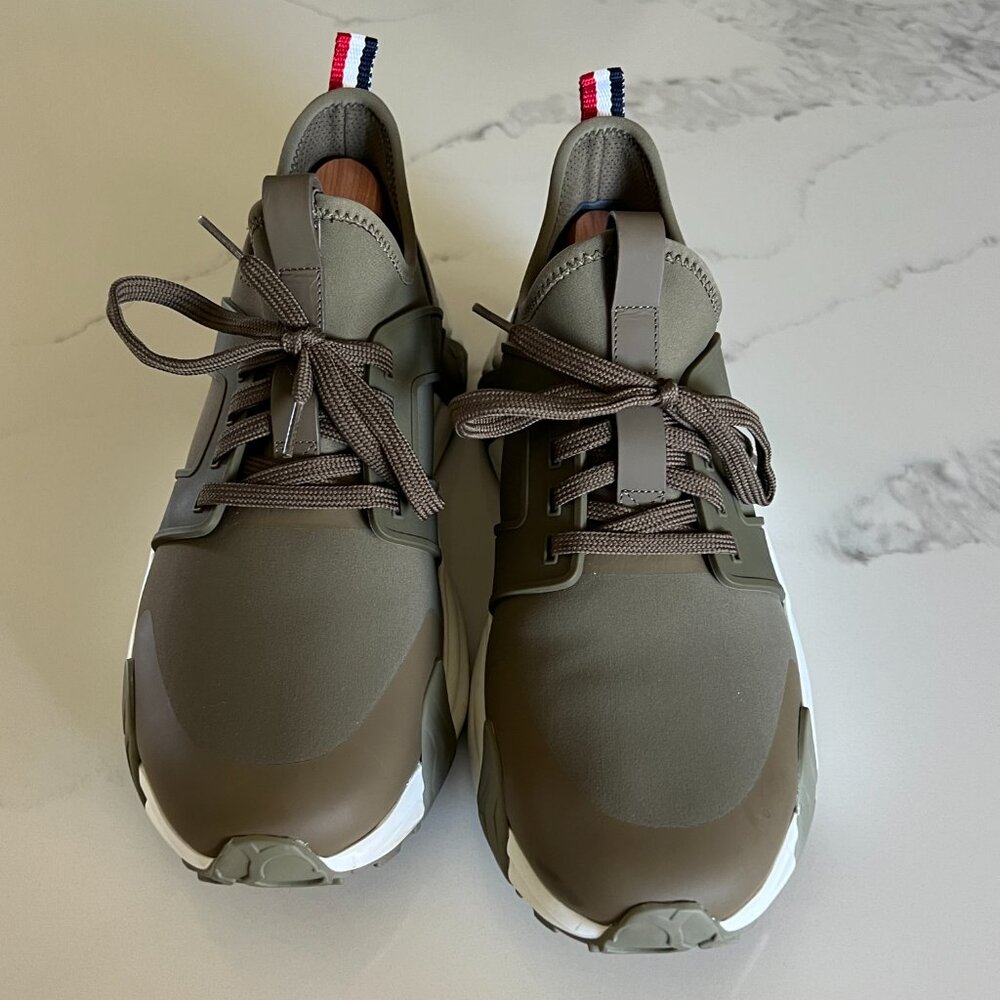 Moncler Men's Lunarove Low Top Sneakers Olive 9 / 42 - Picture 9 of 9